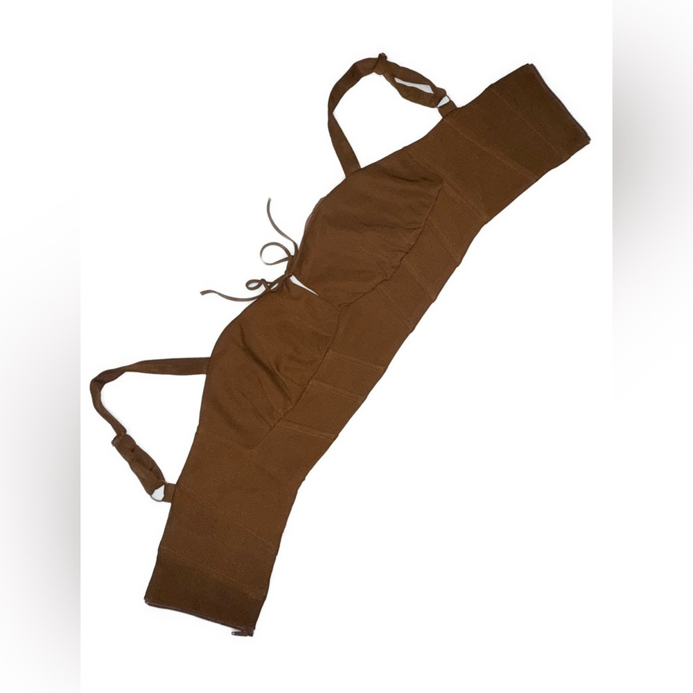 Remi x Revolve Chocolate Brown Halter Corset Top Size Large NWOT Cottagecore - Picture 4 of 8